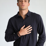 Soft Modern Side Pocket Polo Dark Navy