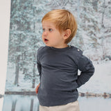 Ramsitos Long Trendy Side Pocket Dark Navy