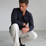 Soft Modern Side Pocket Polo Dark Navy