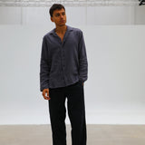 Retro Pleated Pants Navy