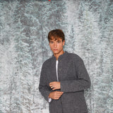 Wool Coat Buttons Grey