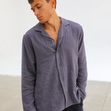 Vintage Blazer Shirt Dark Grey
