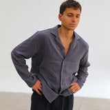 Vintage Blazer Shirt Dark Grey