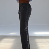 Button Comfy Pants Navy