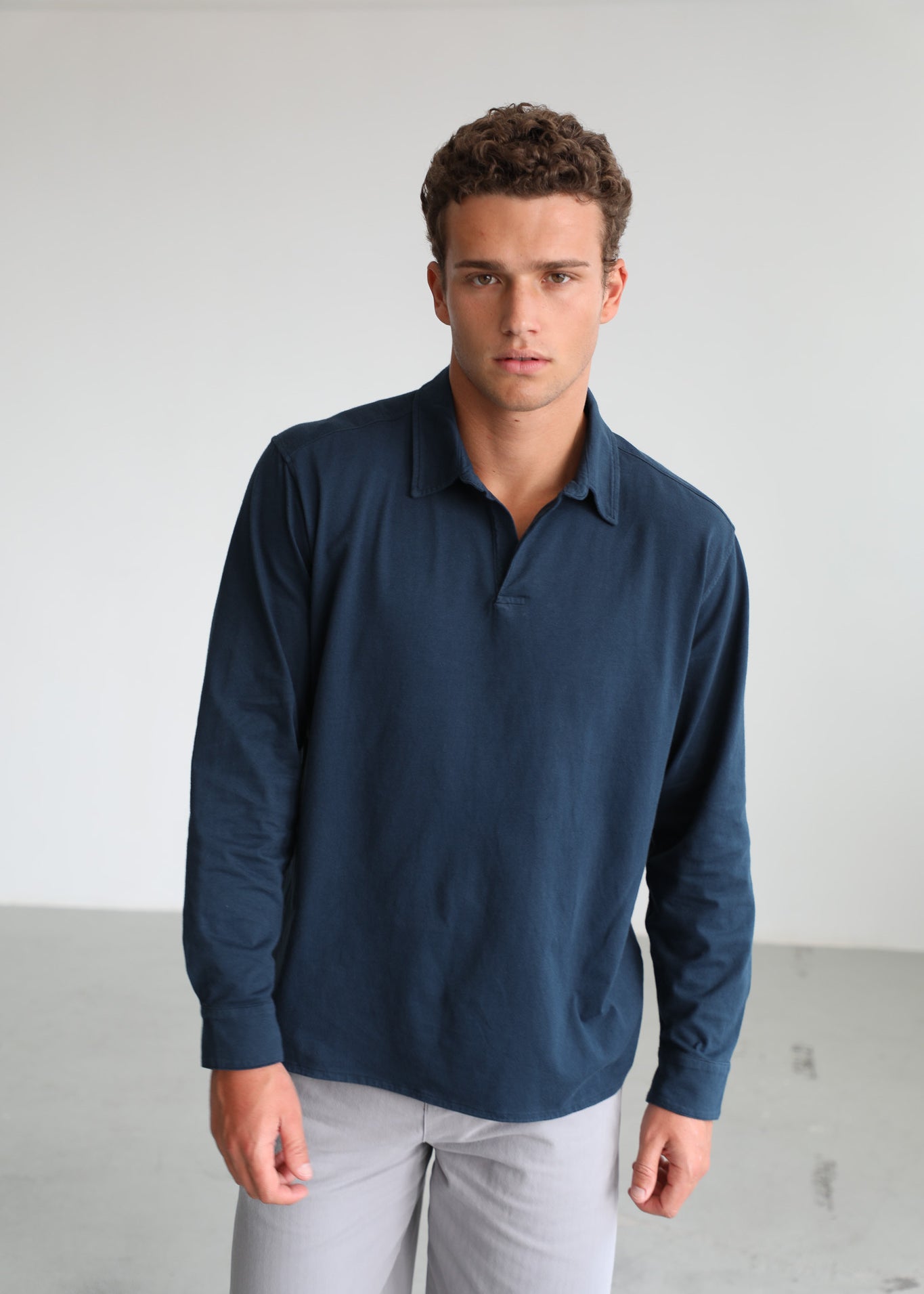 Soft Modern Polo Dark Navy