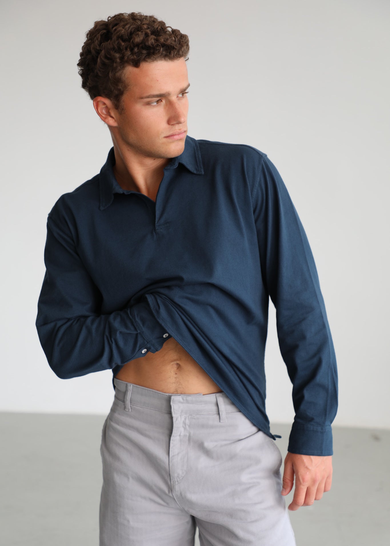 Soft Modern Polo Dark Navy