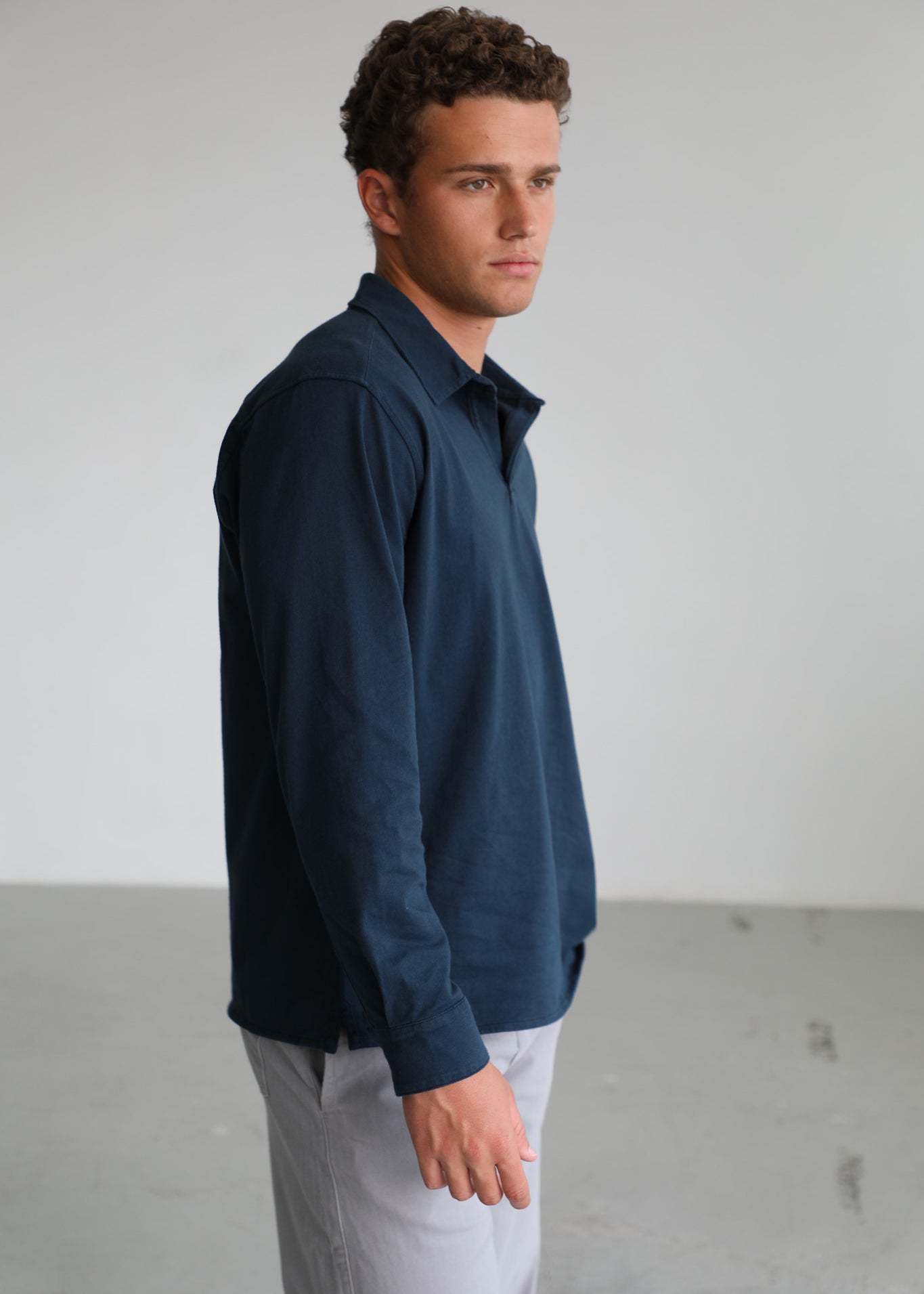 Soft Modern Polo Dark Navy