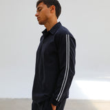 Modern Polo Stripe Detail Navy & White