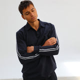 Modern Polo Stripe Detail Navy & White