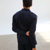 Modern Polo Stripe Detail Navy & White