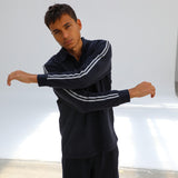 Modern Polo Stripe Detail Navy & White