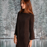 Maxi Cupro Dress Brown