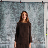 Maxi Cupro Dress Brown