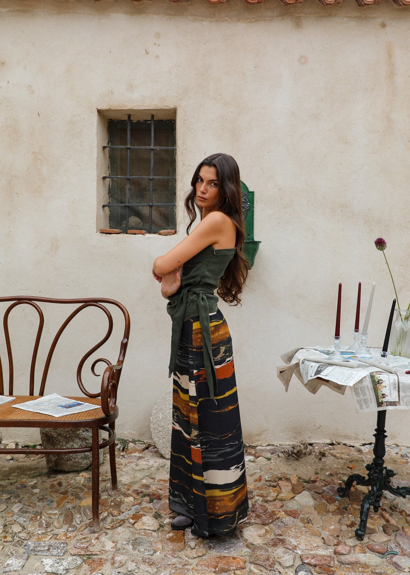 Maxi Skirt Marble