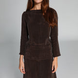 Maxi Cupro Dress Brown