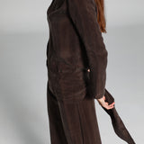 Maxi Cupro Dress Brown