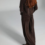 Maxi Cupro Dress Brown