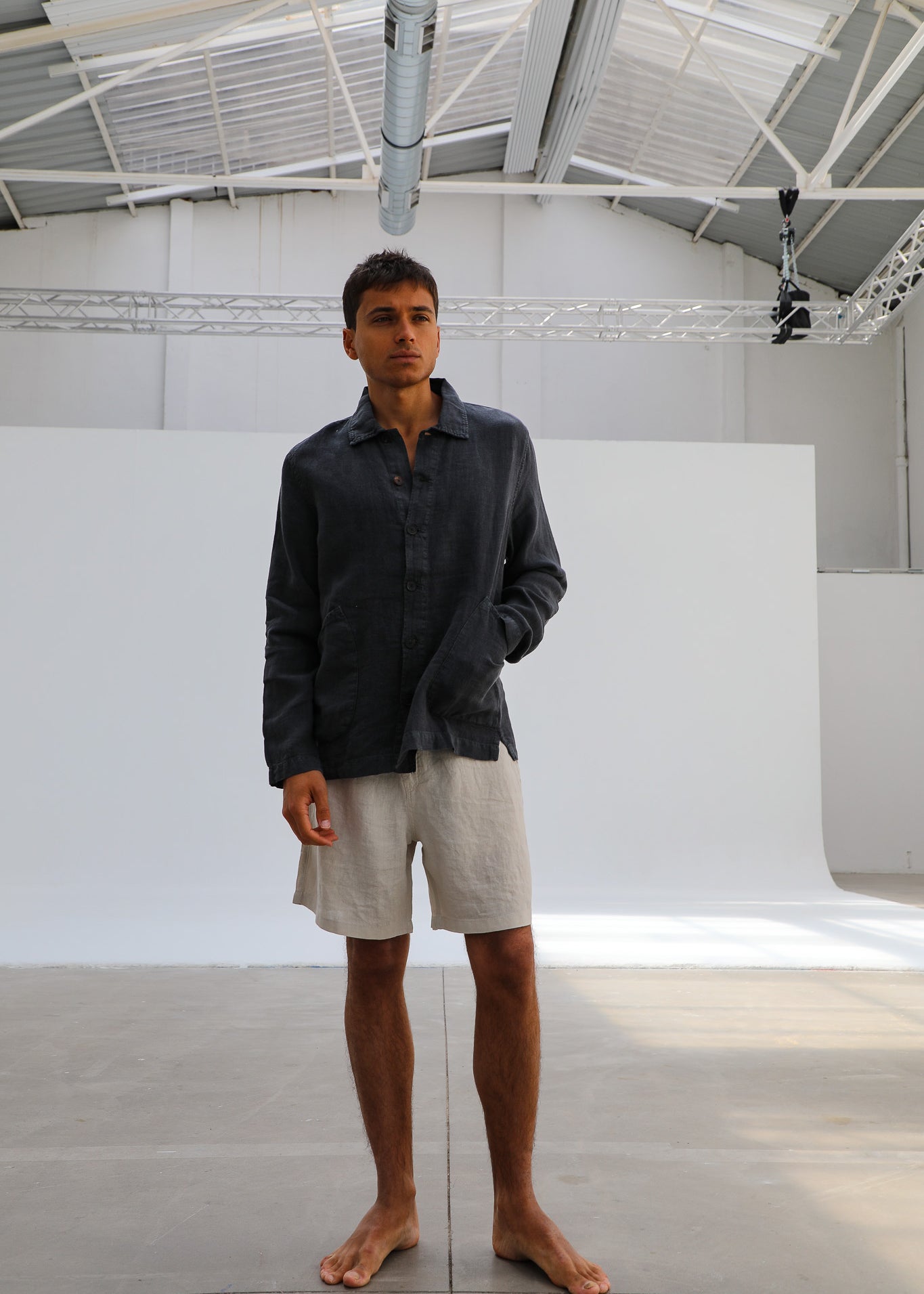 Linen Jacket Navy