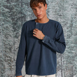 Trendy Buttons Dark Navy