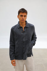 Linen Jacket Navy