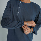 Trendy Buttons Dark Navy