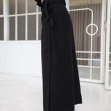 Long Knot Skirt Black