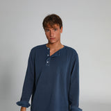 Trendy Buttons Dark Navy