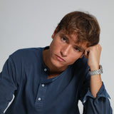 Trendy Buttons Dark Navy