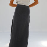 Linen Skirt Petrol