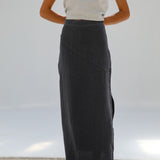 Linen Skirt Petrol