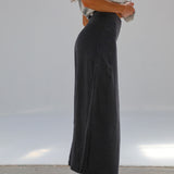 Linen Skirt Petrol
