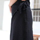 Long Knot Skirt Black