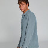 Vintage Shirt Stripes Blue