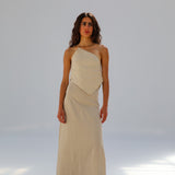 Linen Skirt Beige