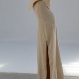 Linen Skirt Beige