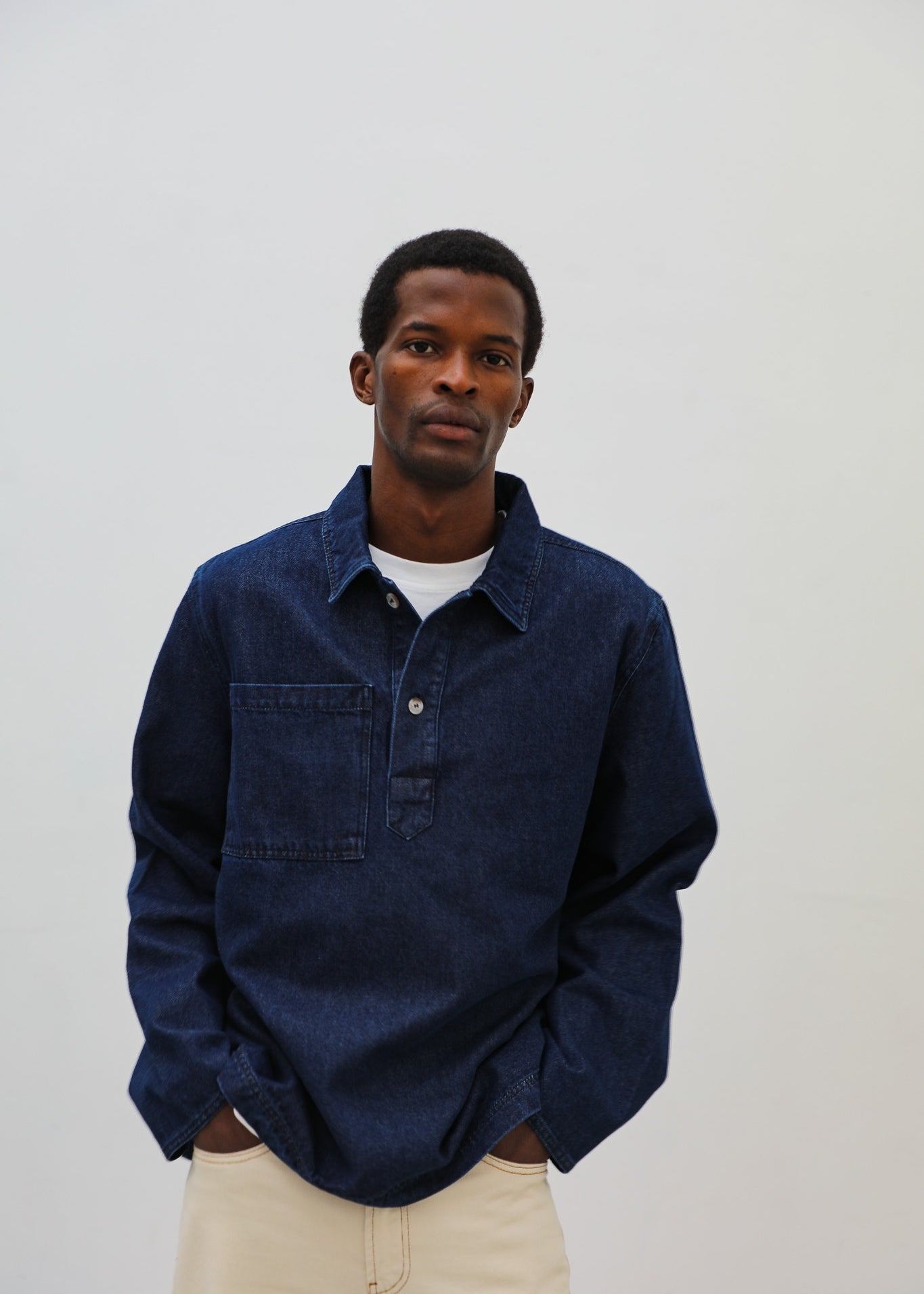 Dark Denim Polo