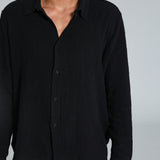 Vintage Shirt Stripes Black