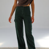 Pocket Linen Pants Green