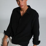 Vintage Shirt Stripes Black