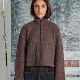 Modern Wool Flow Jacket Brown