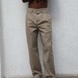 Retro Comfy Pants Taupe