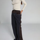 Double Tone Jeans Brown & Blue