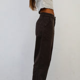 Modern Comfy Pants Women Dark Brown