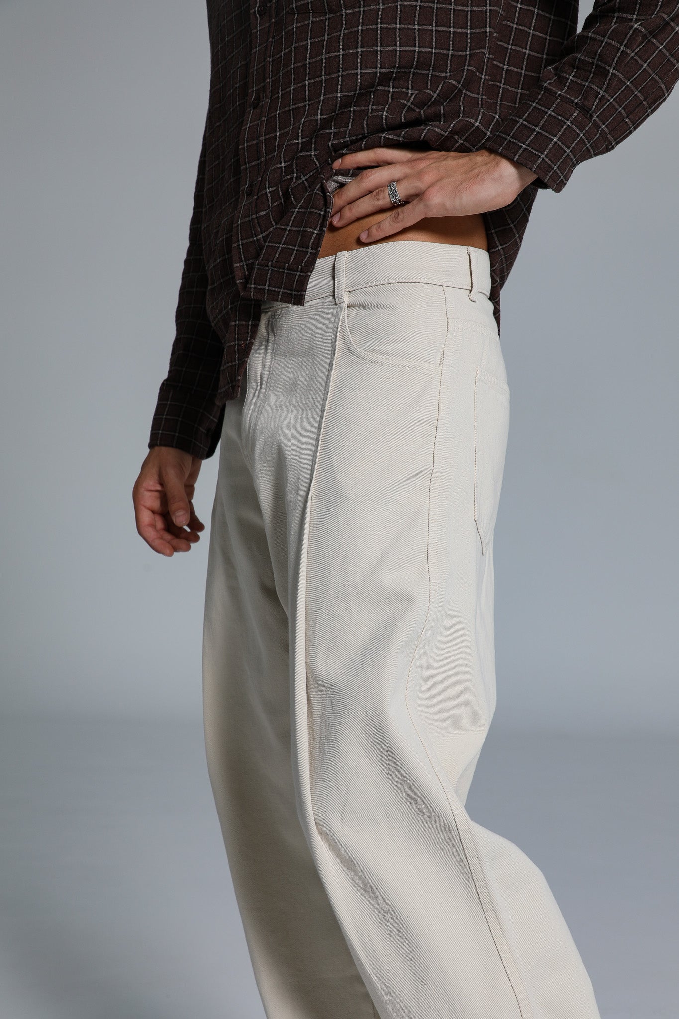 Wide Pleated Pants Natural – Ramsos