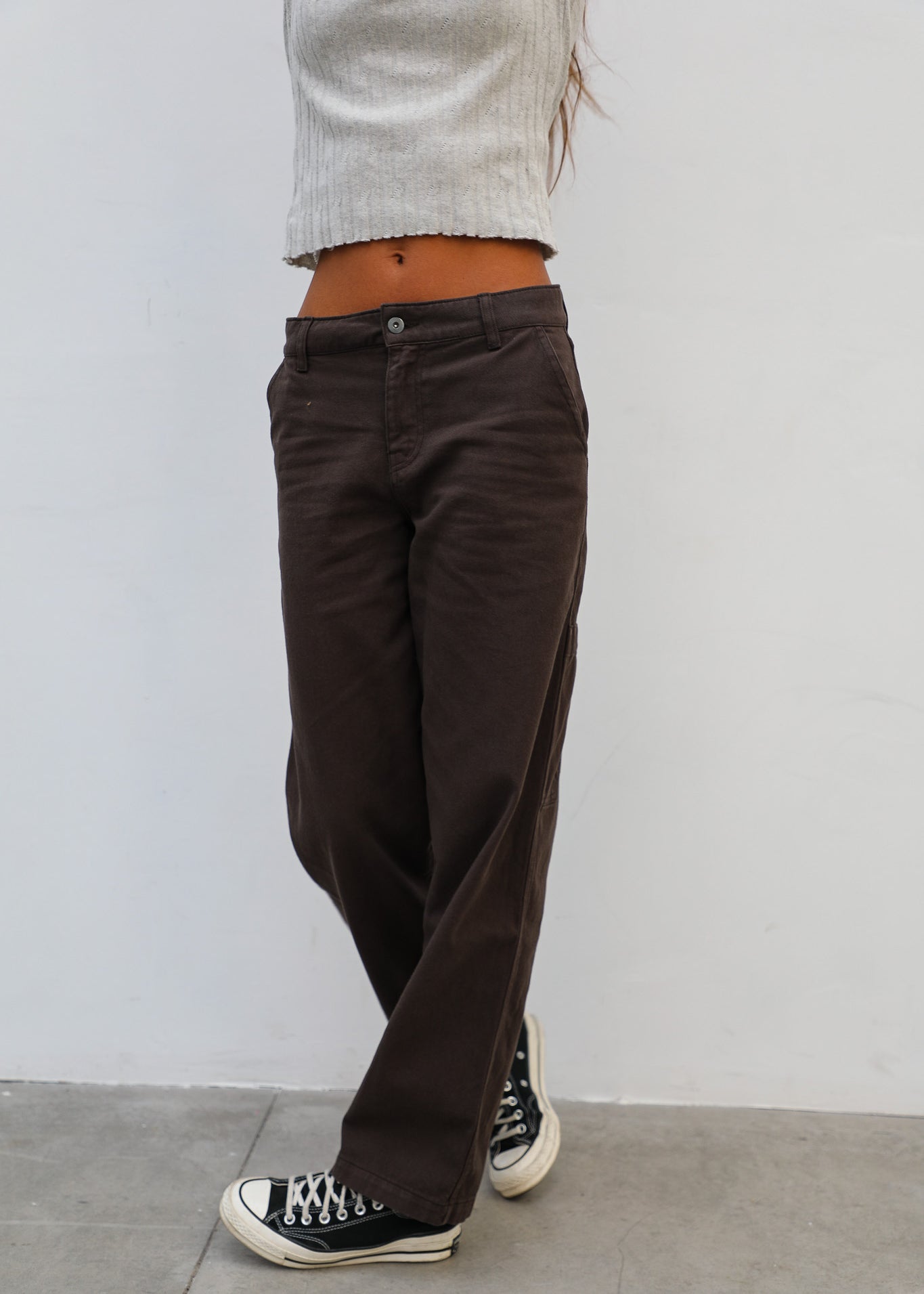 Modern Comfy Pants Women Dark Brown