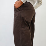 Modern Comfy Pants Women Dark Brown