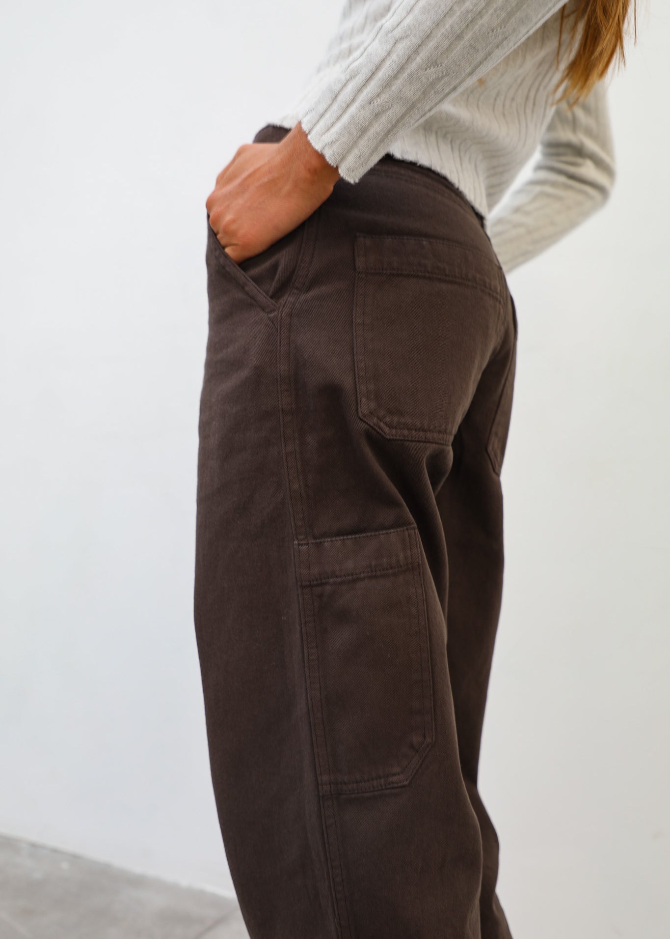 Modern Comfy Pants Women Dark Brown