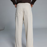 Wide Pleated Pants Natural