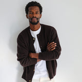 Buttons Knit Sweater Brown