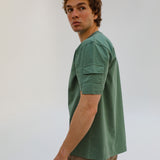 Trendy Side Pocket T-Shirt Green